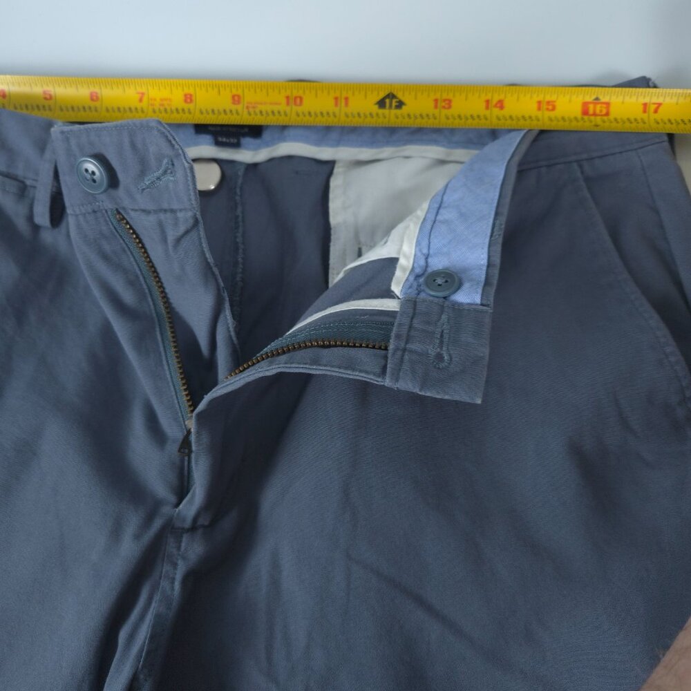 J Crew Sutton Slim Fit Chino Pants 34x32 Blue Twill Cotton - Picture 6 of 10